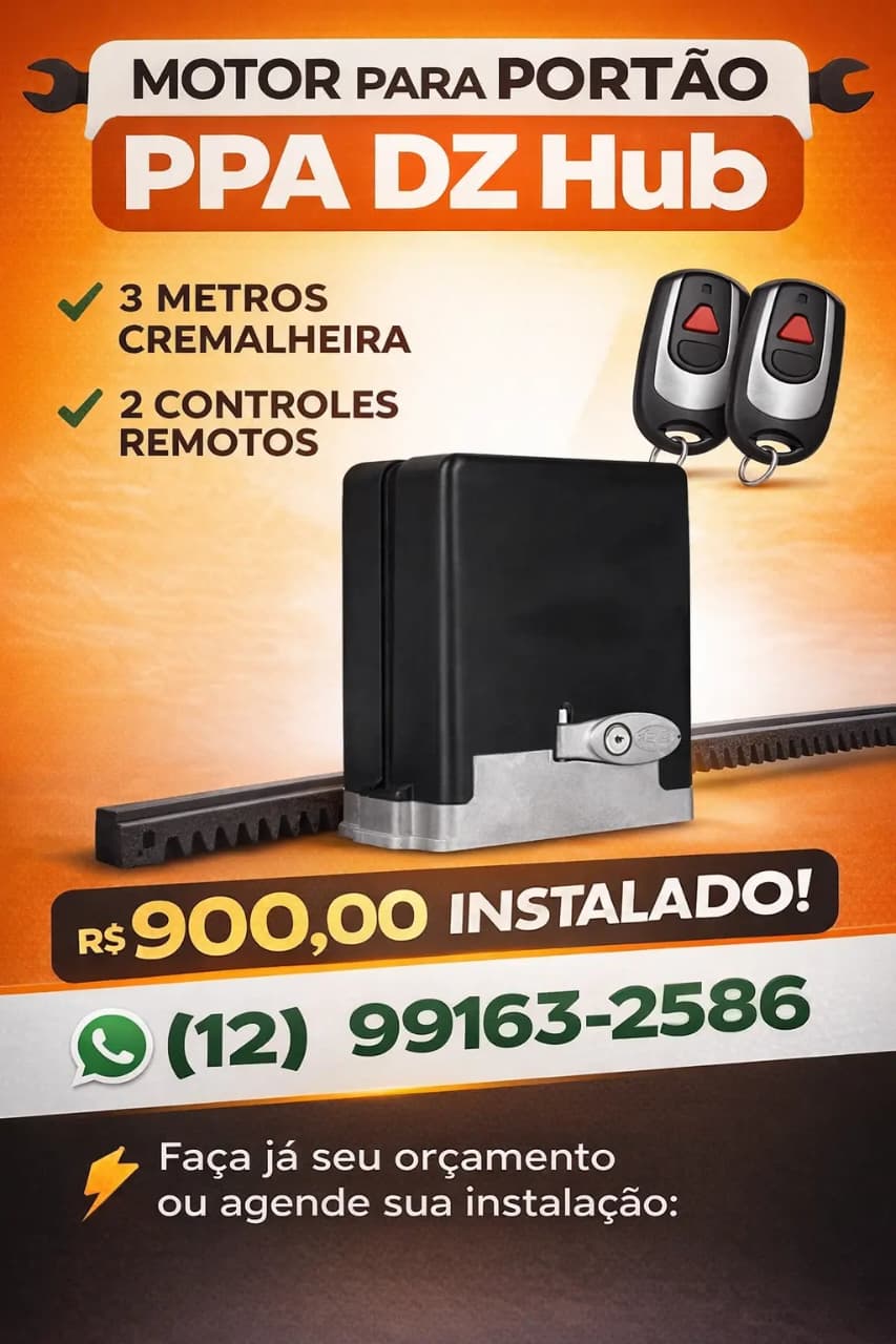 Motor para Portão PPA DZ Hub